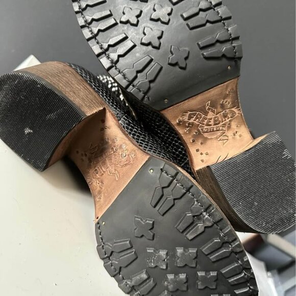 Freebird Carlito boots - black snake size 8 - never worn - Picture 2 of 5